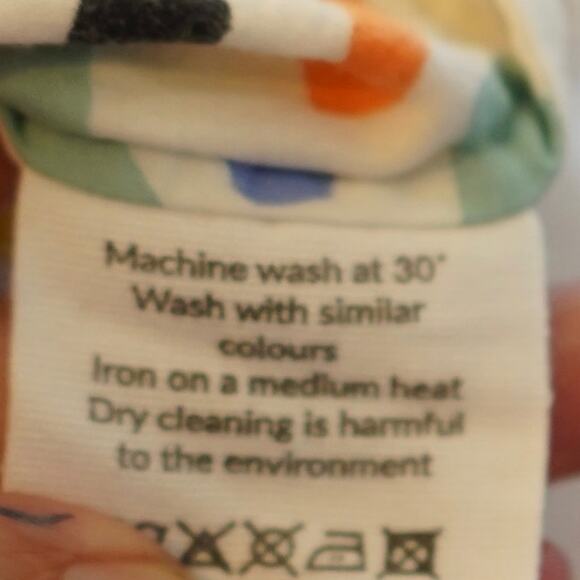 Miss‎ PomPom Straight Leg Sleeveless Sunny Day Jumpsuit Multi Womens Size Medium - Picture 8 of 9